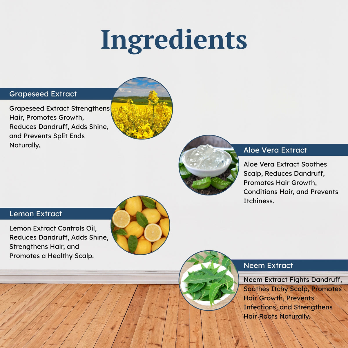 Ingredients of  Anti-Dandruff Shampoo and Conditioner