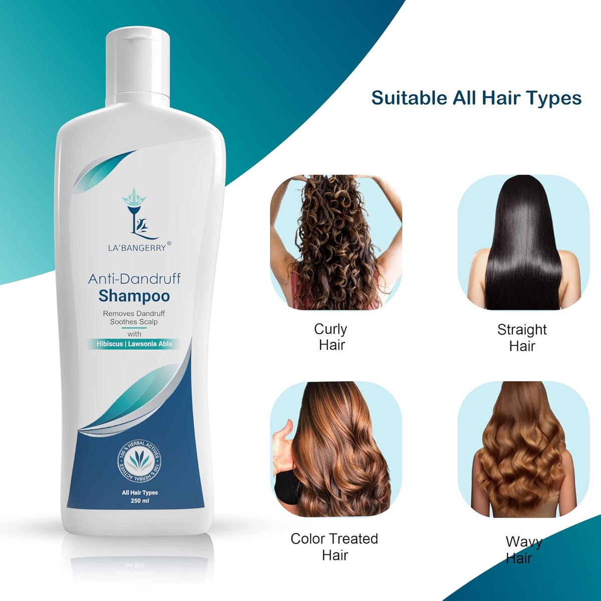 Best Anti Dandruff Shampoo  with hibiscus and lawsone alba