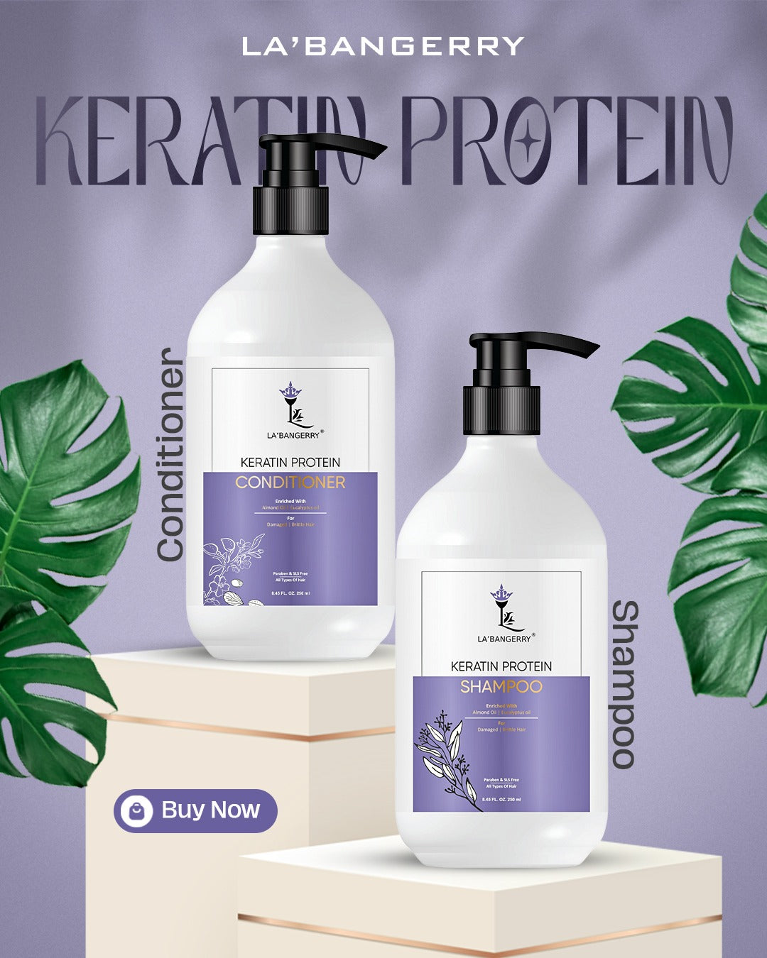 Keratin Shampoo and Conditioner