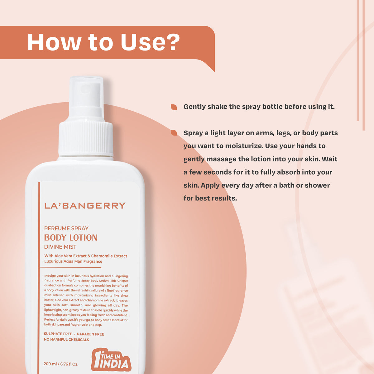 Spray Body Lotion